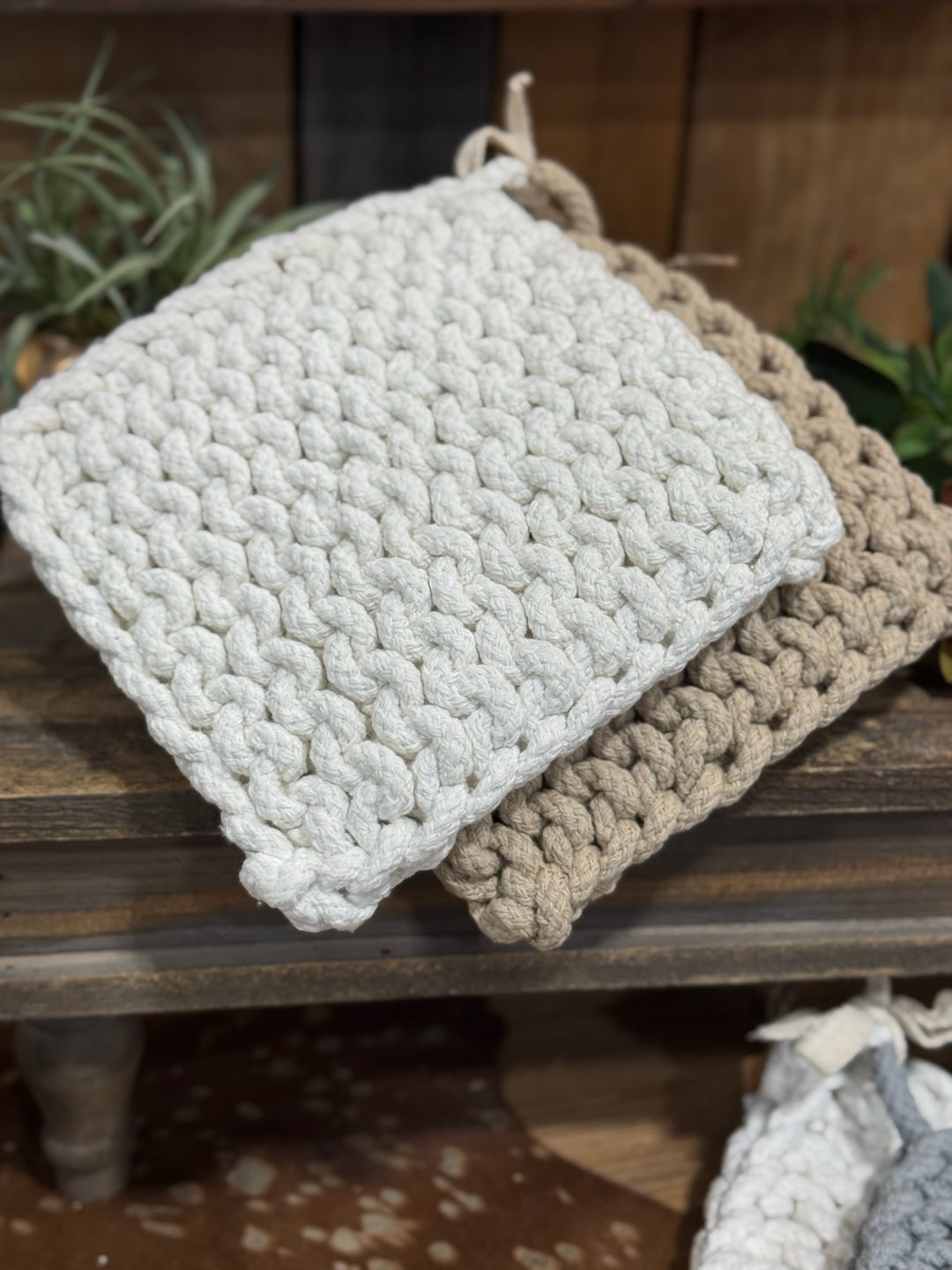 Crocheted Pot Holders by Mud Pie