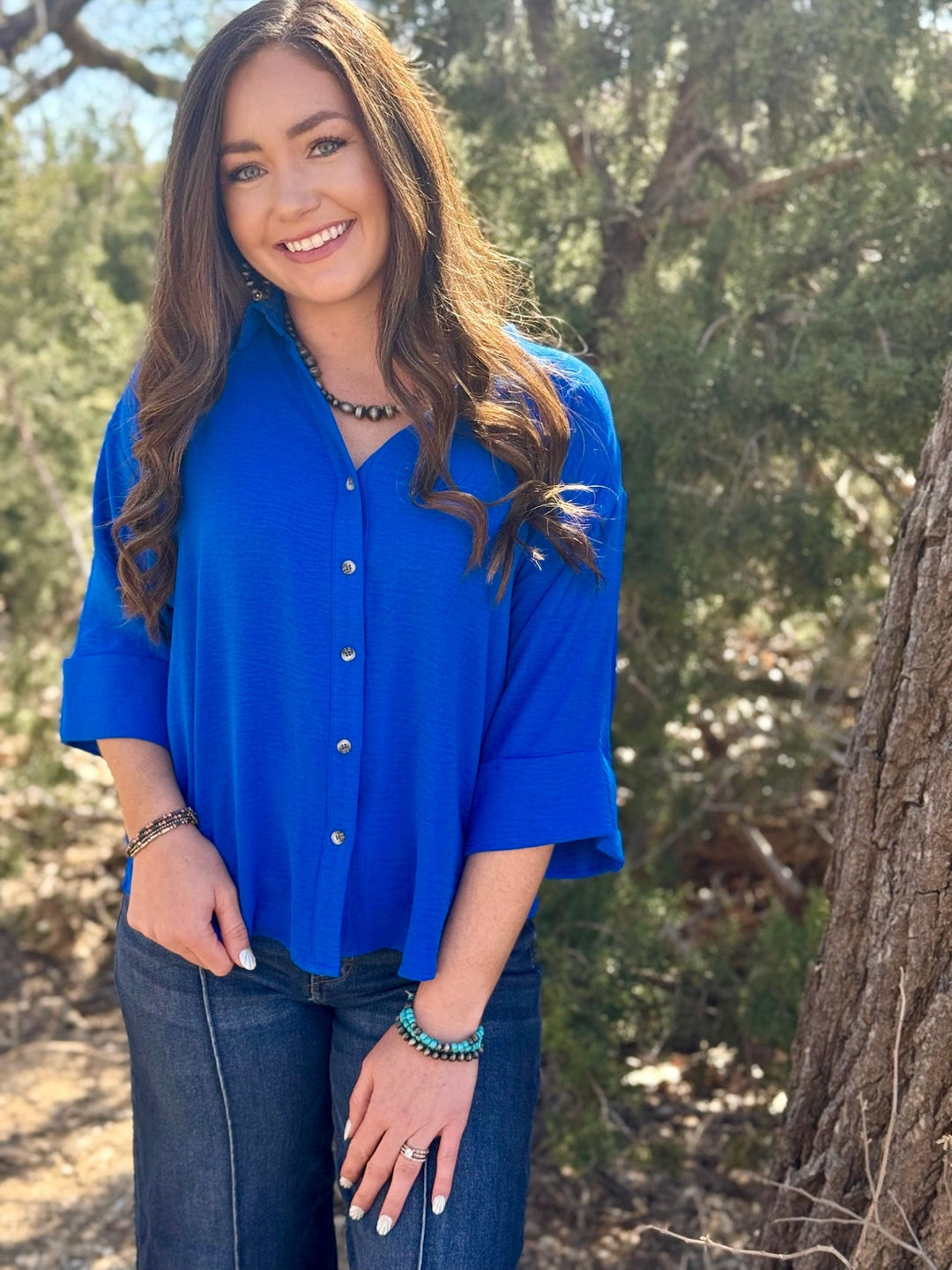 Sienna Royal Blue Top