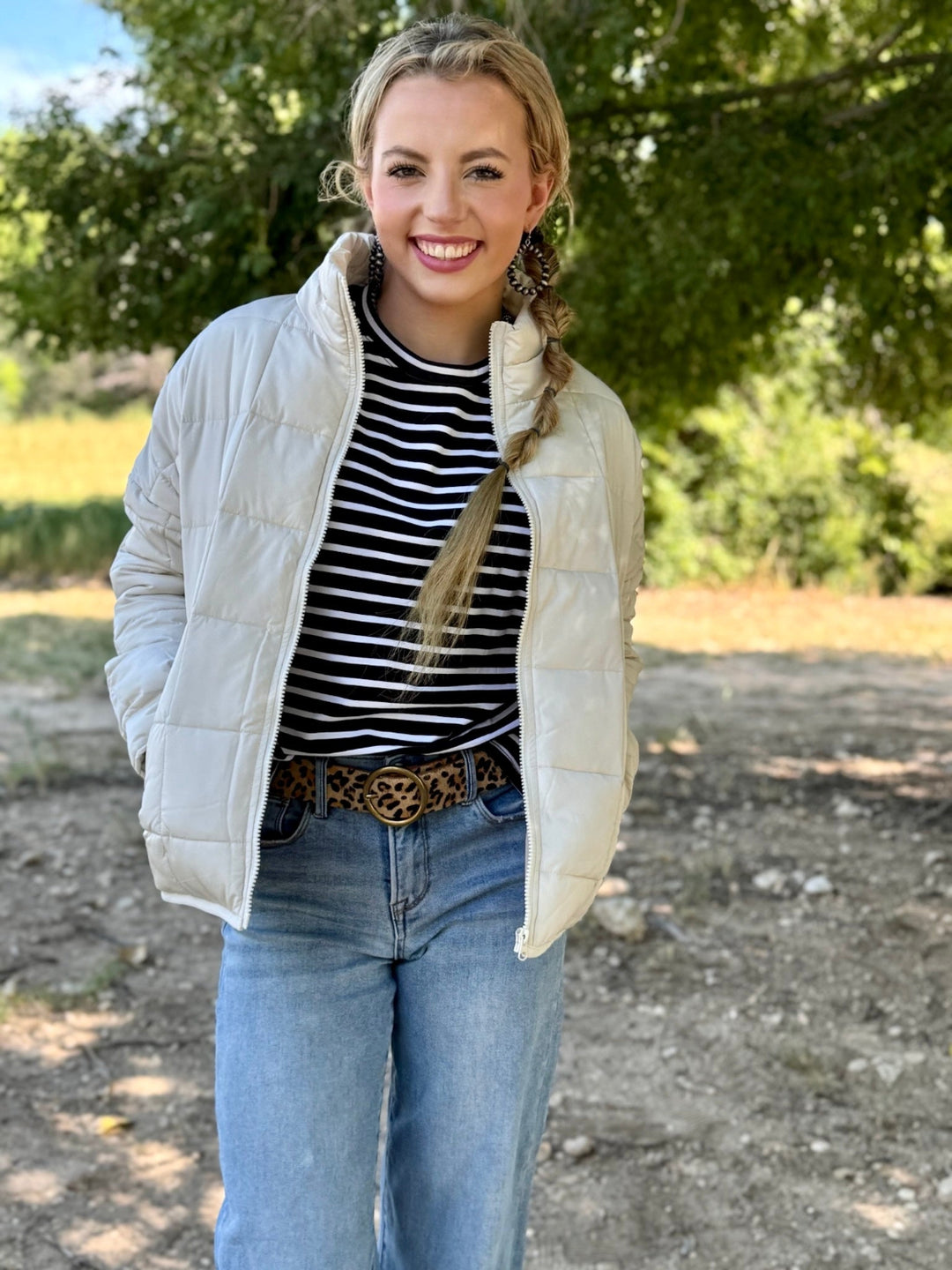 Vale Cream Puffer Jacket