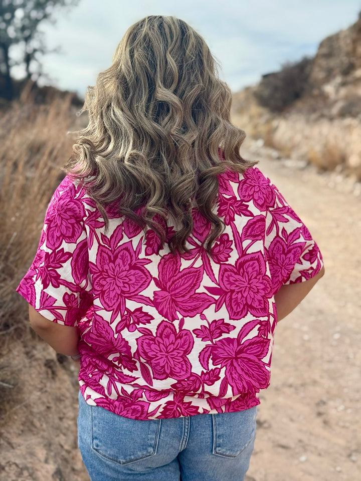 Dalia Pink Floral Top