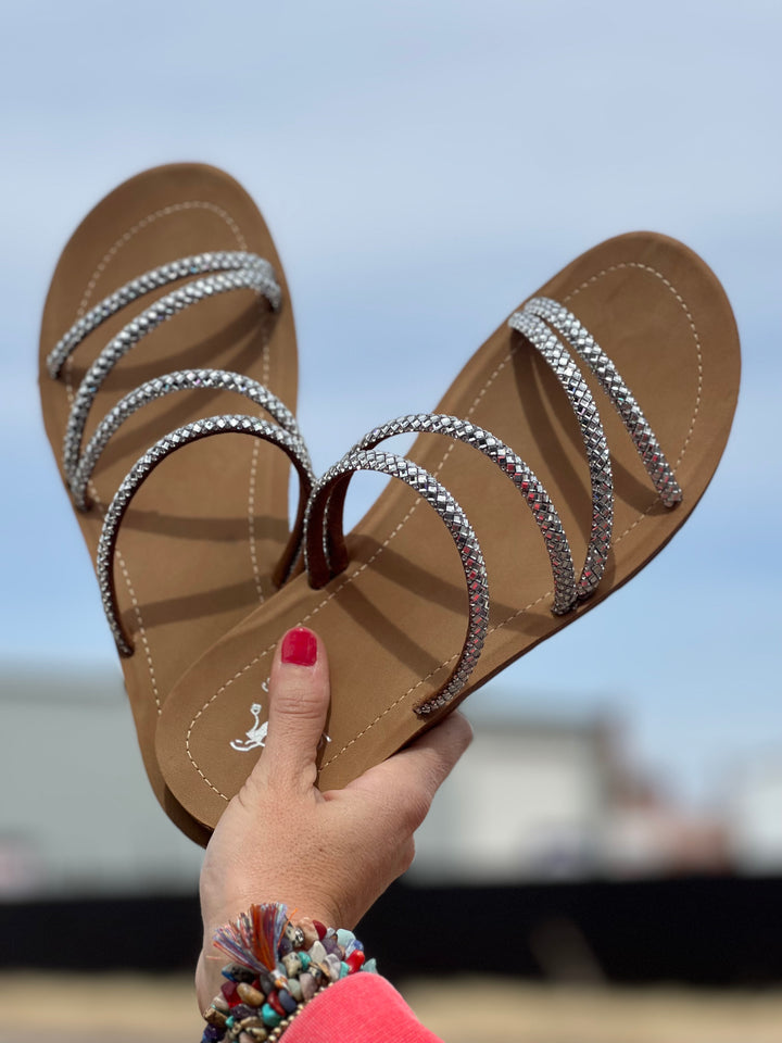 Talk To The Sand Clear Sandal by Corkys