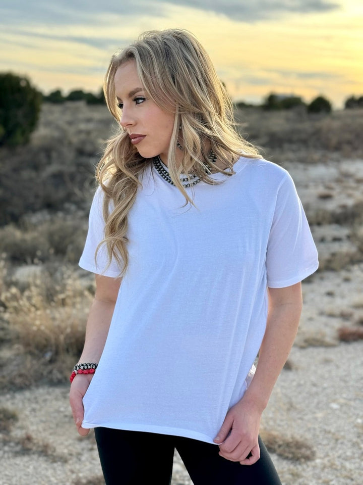 Paige White Basic Tee