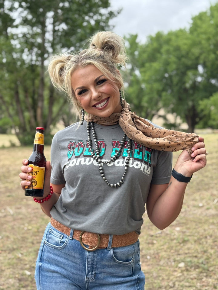 Cold Beer Conversations Tee by Texas True Threads