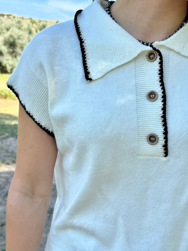 Lettie Short Sleeve Sweater Top