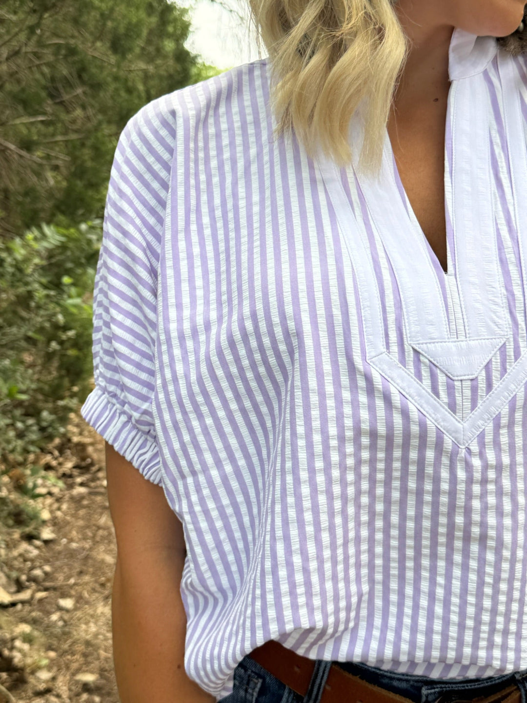 Event Ready Striped Blouse