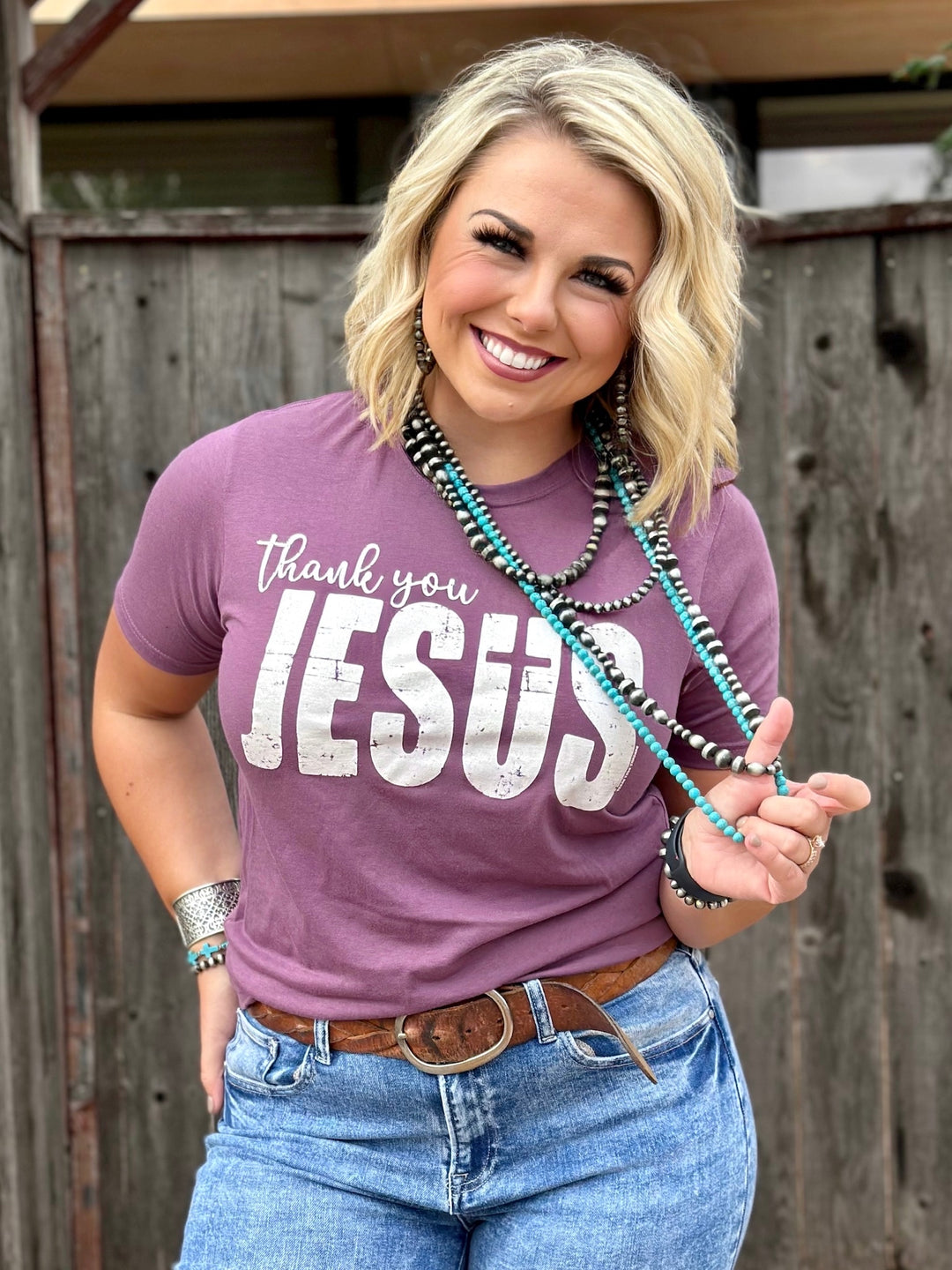 Thank You Jesus Graphic Tee by Texas True Threads