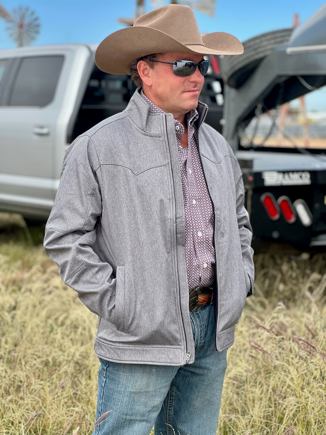Grey Concealed Carry Bonded Jacket by Cinch