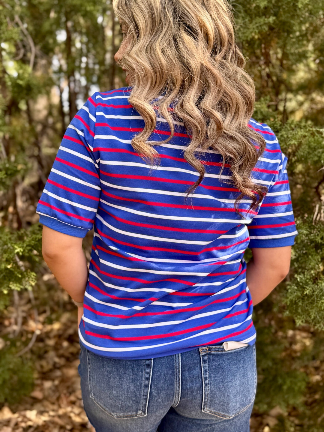 Celebrate Red, White & Blue Top