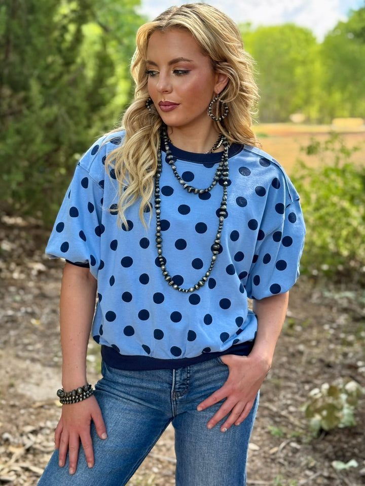 Spot On Blue Top