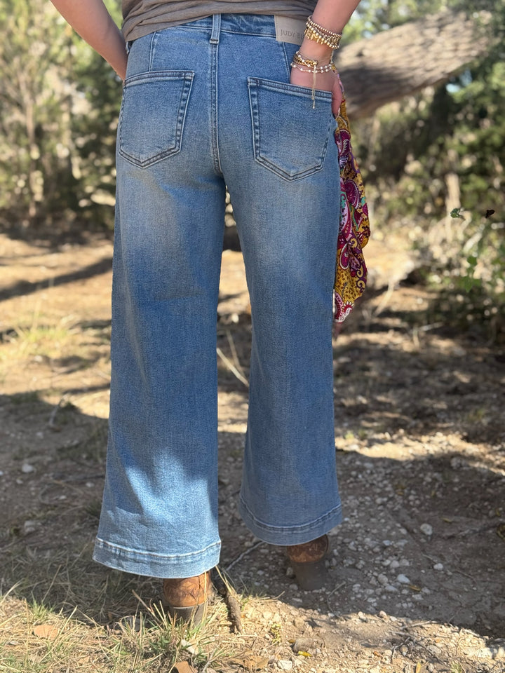 Daisy Ankle Wide Leg Jean by Judy Blue