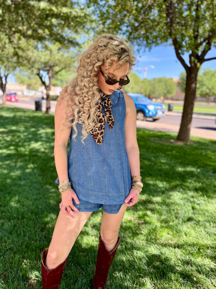 Dezi Denim Short Set