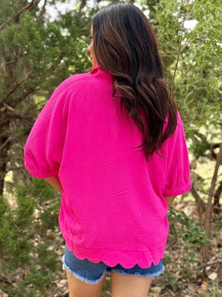 Lovely in Hot Pink Top
