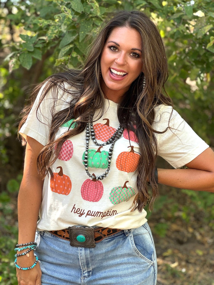 Hey Pumpkin Graphic Tee by Texas True Threads