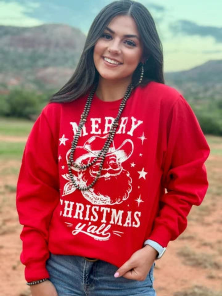 Merry Christmas Y'all Graphic Tee by Texas True Threads