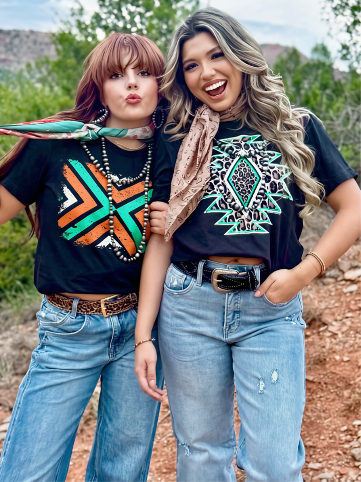 Wynonna Aztec Graphic Tee by Texas True Threads