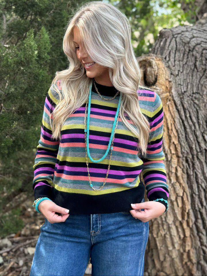 Sasha Multi Striped Sweater
