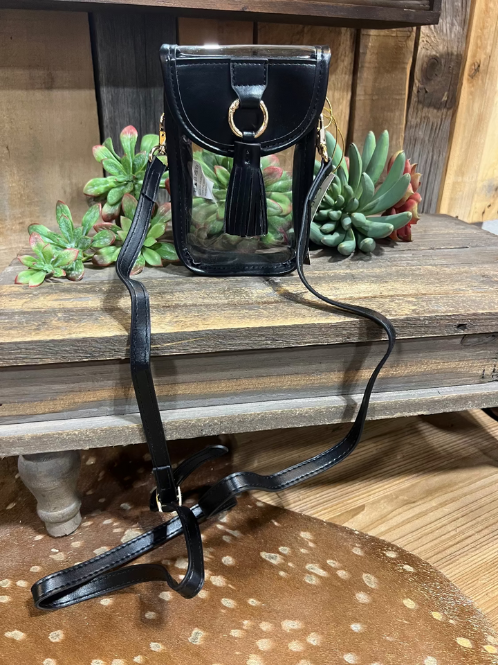 Clear Cell Phone Crossbody Bag