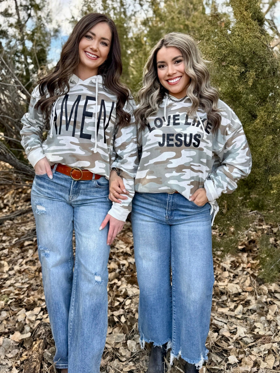Amen Camo Hooded Sweatshirt by Texas True Threads