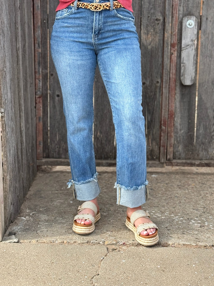 Wanda Straight Cuffed Jean by Risen