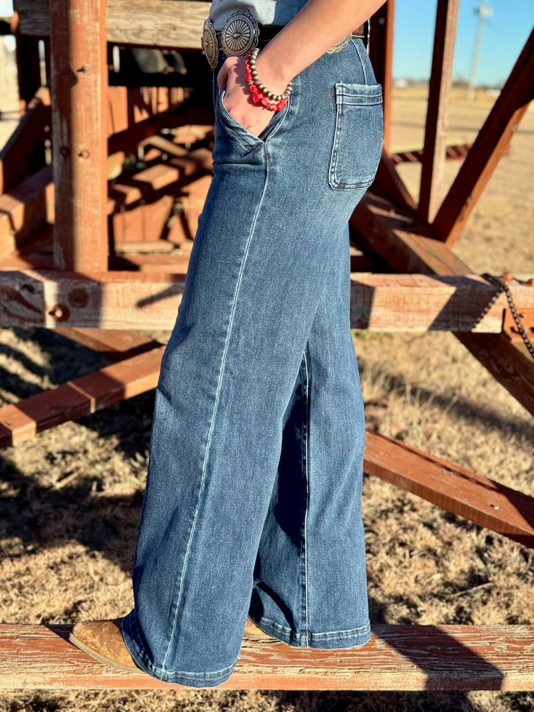 Darby Wide Leg Trouser Jean by Risen