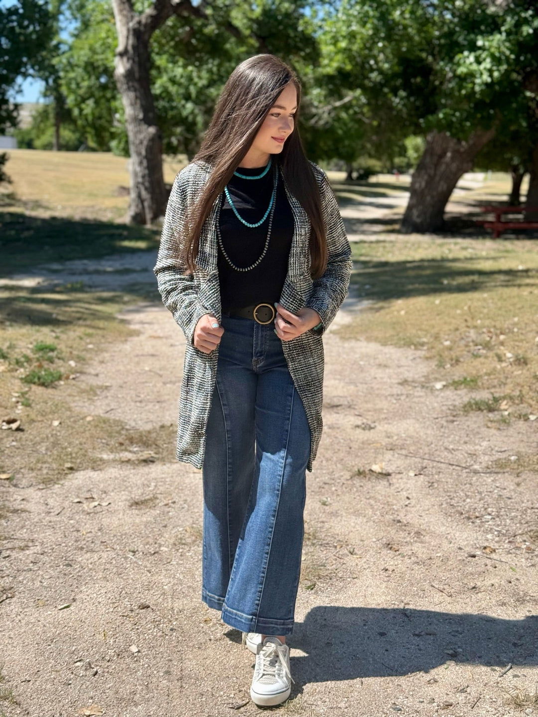 Day to Night Black Long Blazer