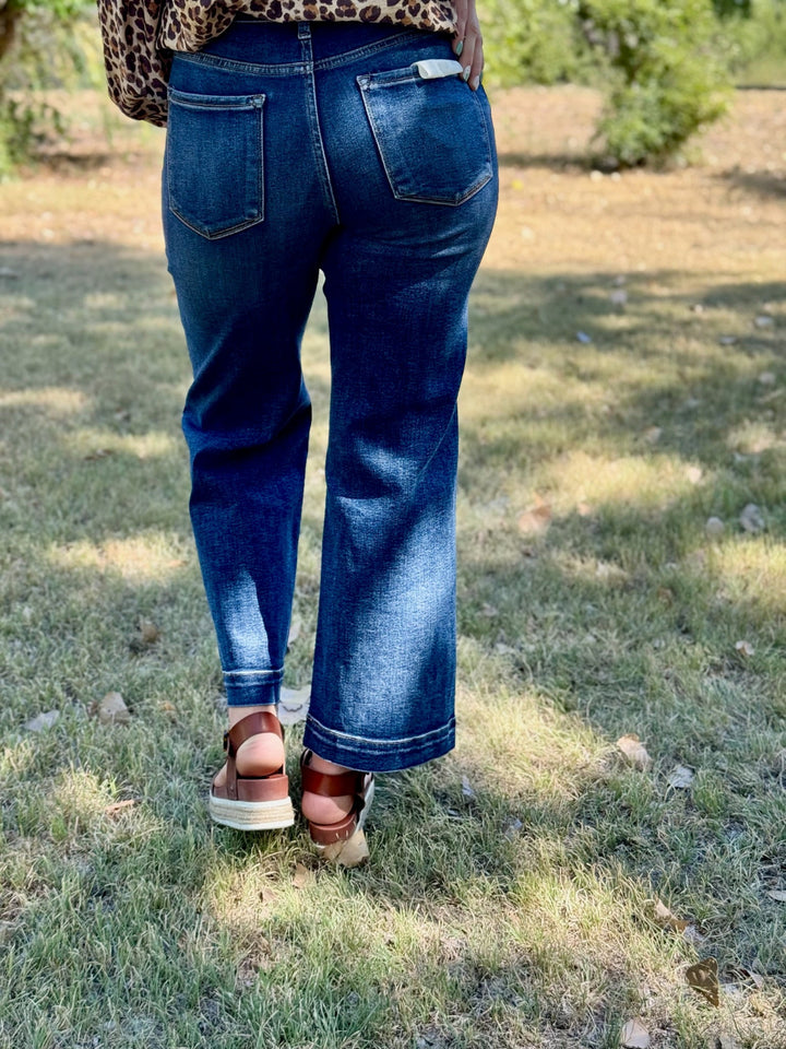 Millie Dark Wash Trouser by Risen