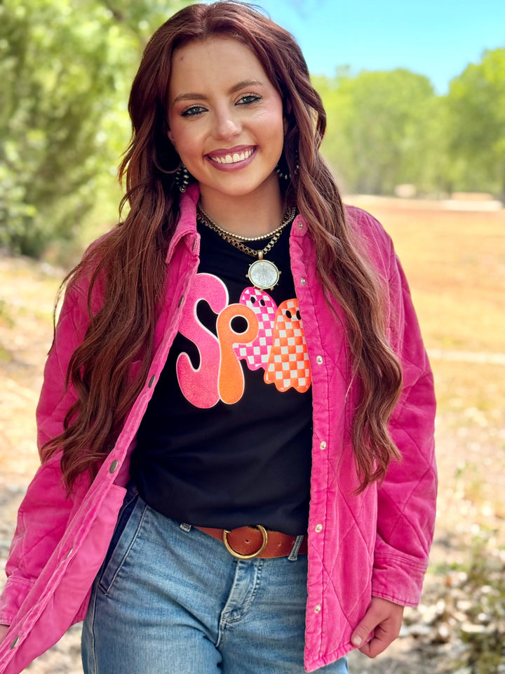 Preslee Pink Quilted Jacket