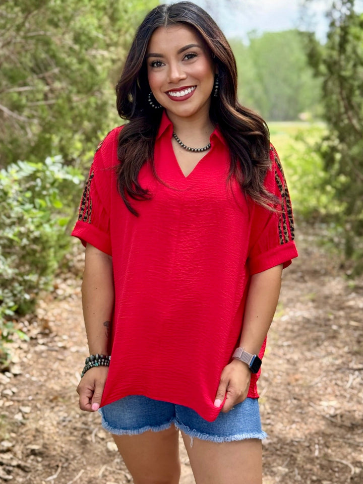 Stand Out Red Top