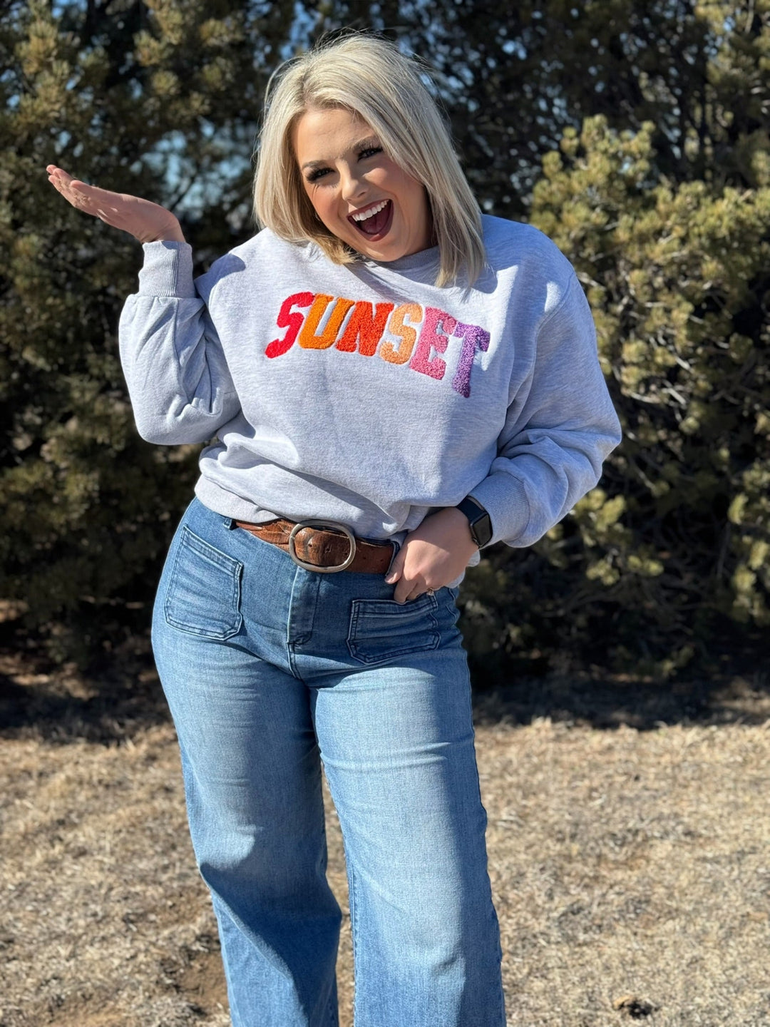 Sunset Grey Sweatshirt