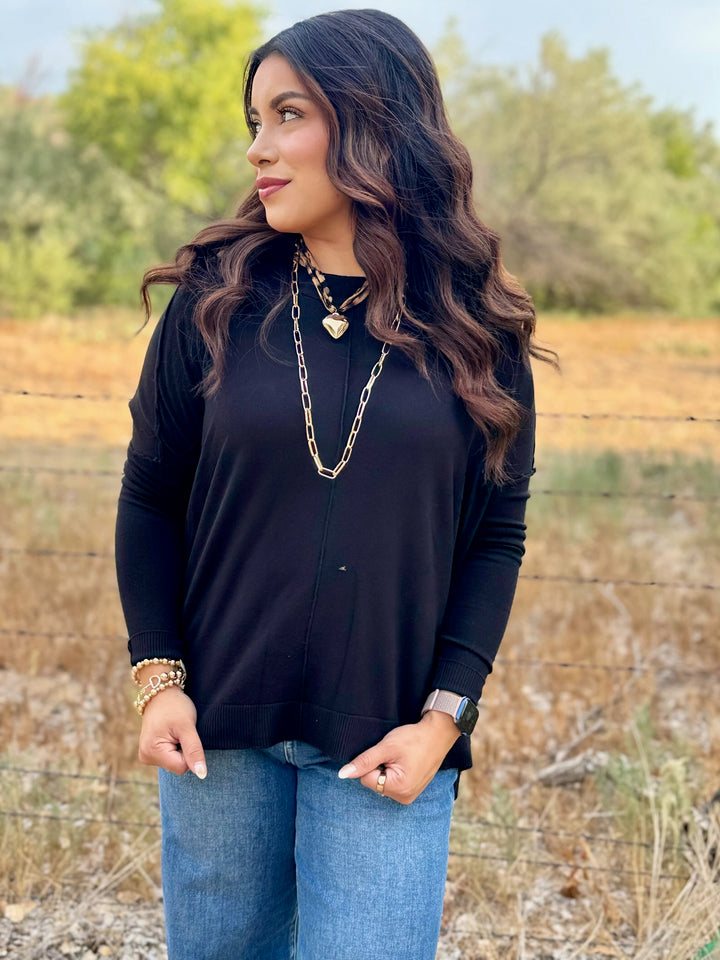 Luxury Black Sweater