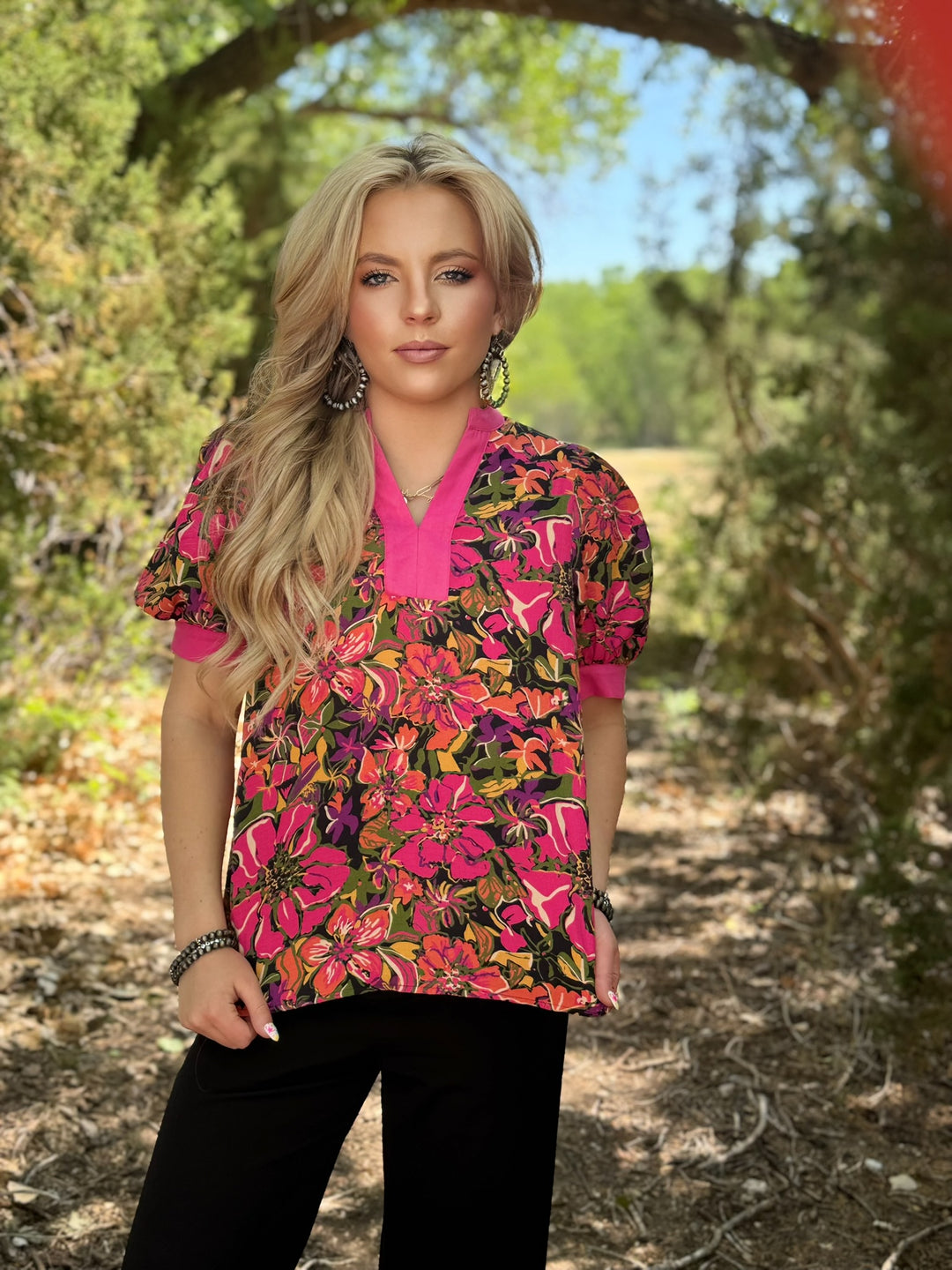 Petal to the Metal Floral Top