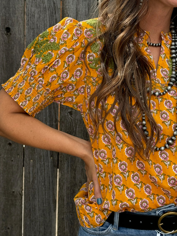 Camilla Floral Top by Sister Mary