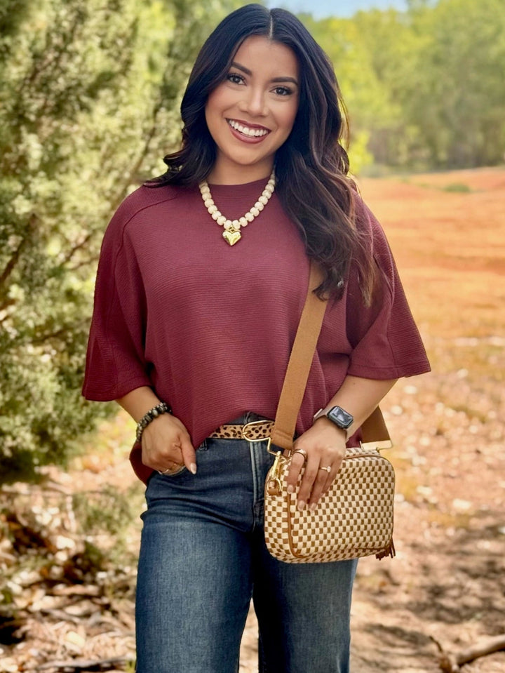 Alara Burgundy Top