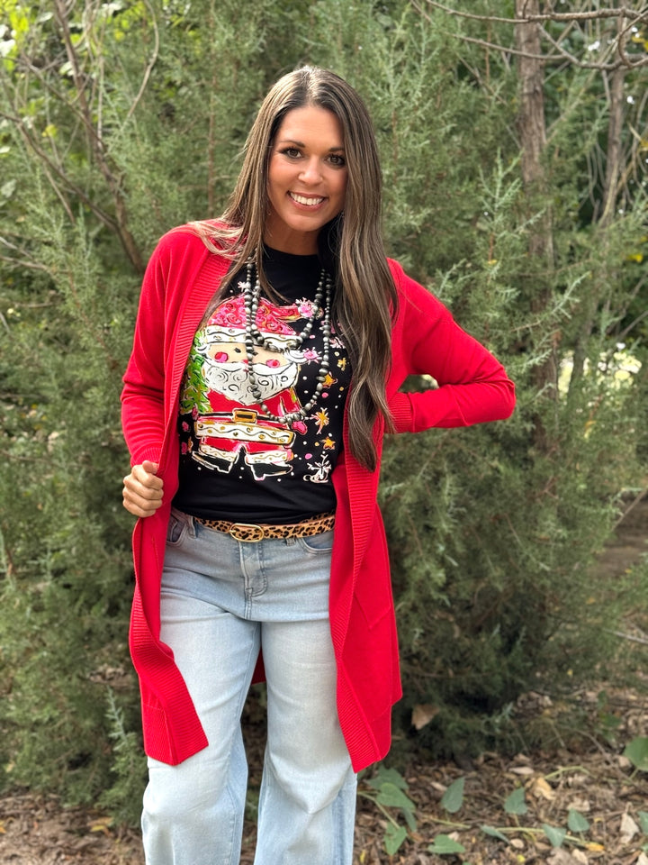 Quinn Red Cardigan