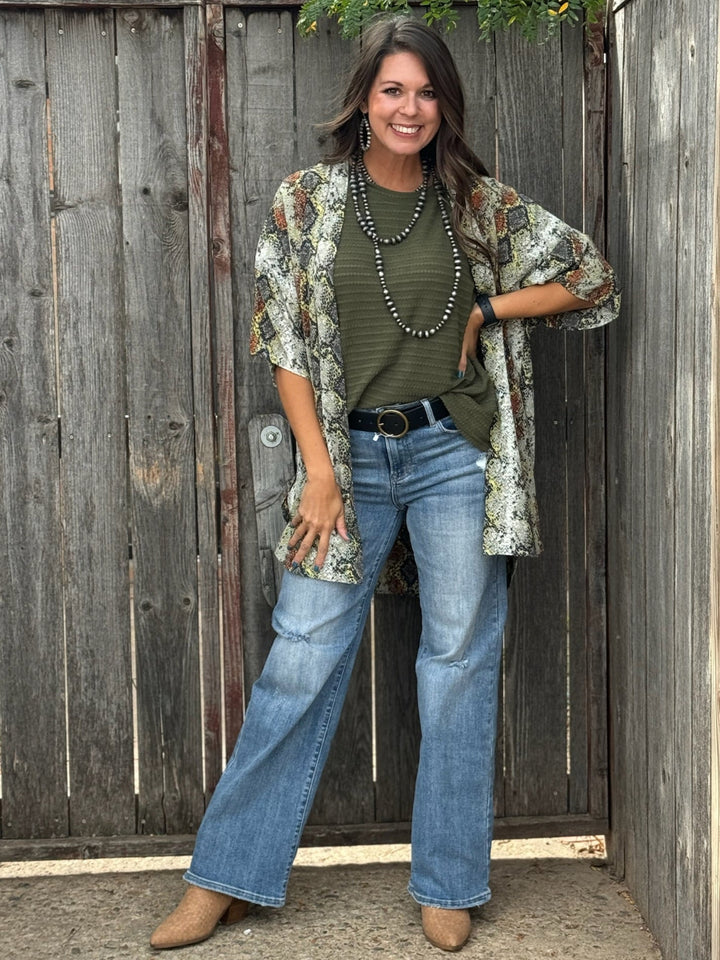 Logan Snakeskin Kimono by Texas True Threads