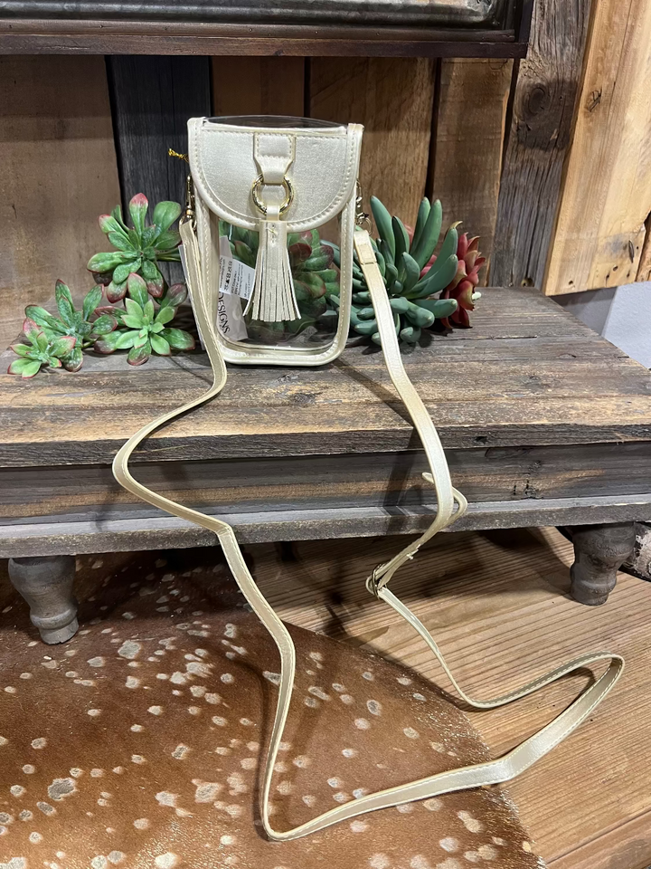 Clear Cell Phone Crossbody Bag