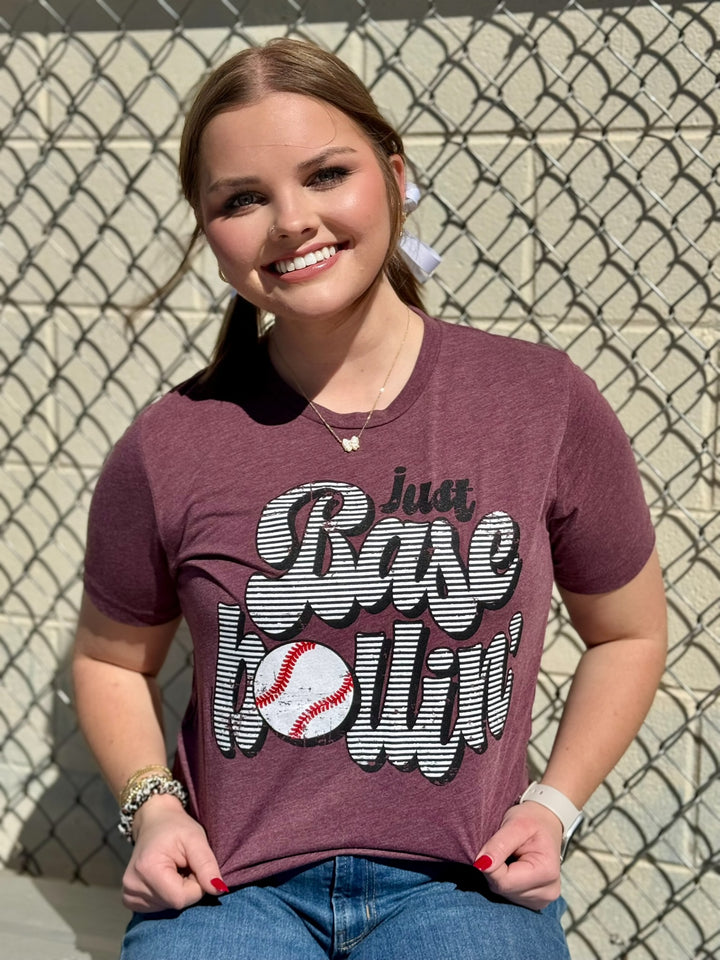 Just Baseballin' Graphic Tee by Texas True Threads