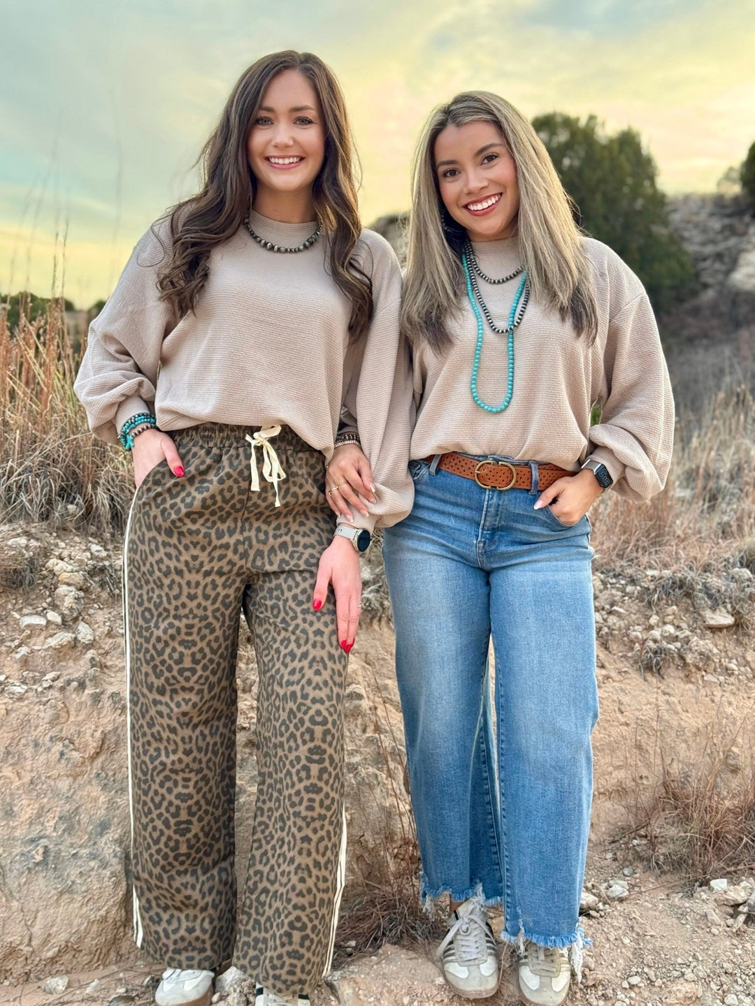 Chandler Tan Textured Top