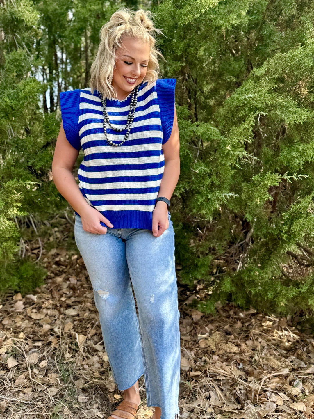 Sutton Ruffled Sleeve Sweater