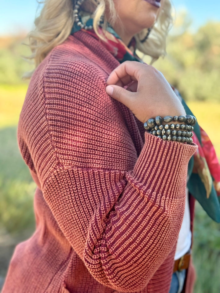 Heather Open Front Cardigan