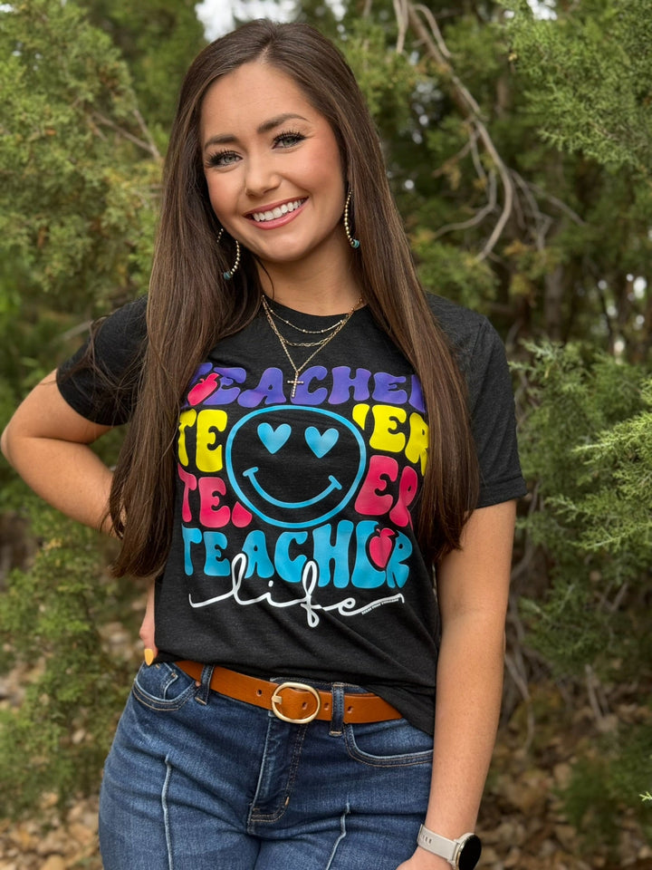 Teacher Life Graphic Tee by Texas True Threads
