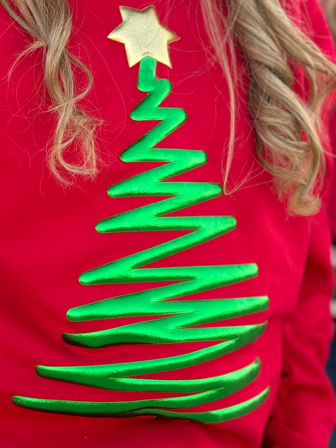 Puff Christmas Tree Sweatshirt by Texas True Threads