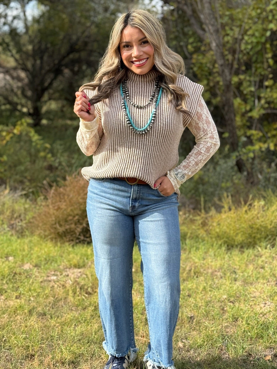 Bree Ribbed Sweater Top