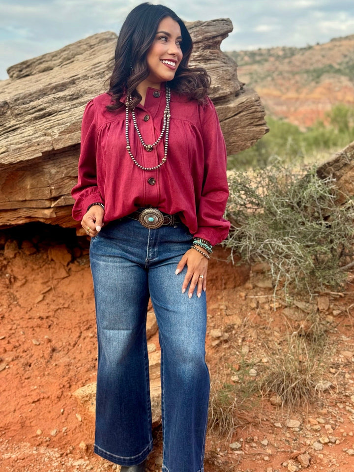Suede Dream Button Up Jacket