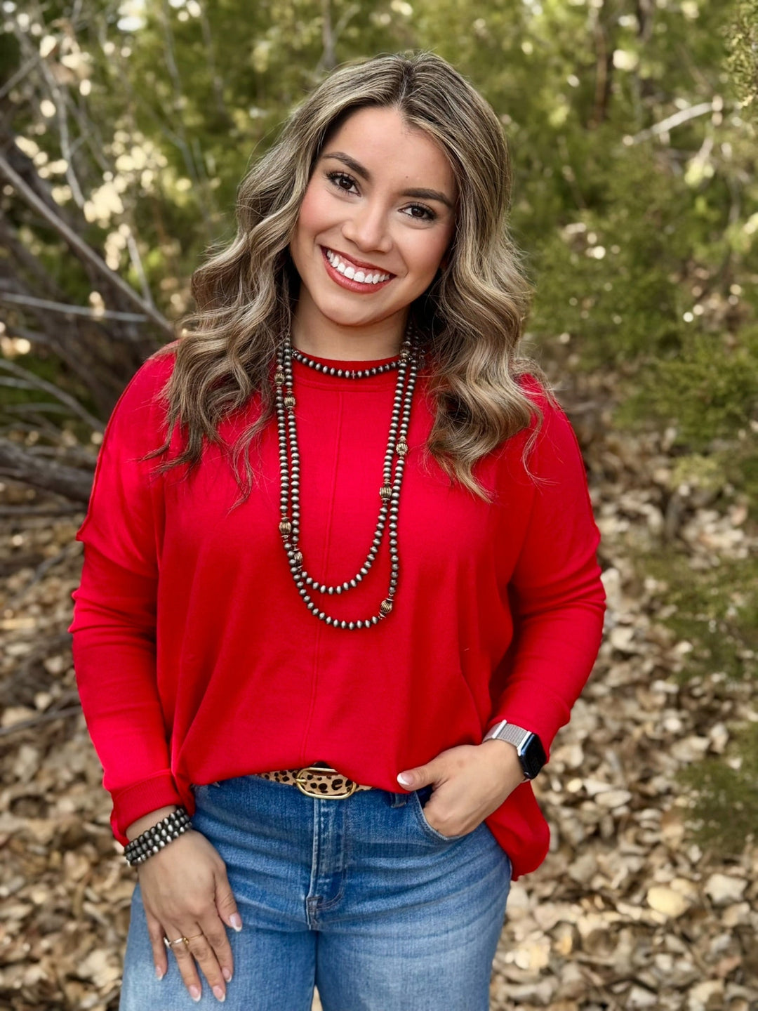 Payton Red Ultra Soft Sweater