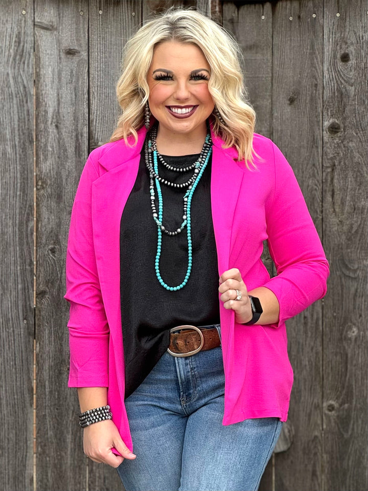 Eloise Hot Pink Blazer