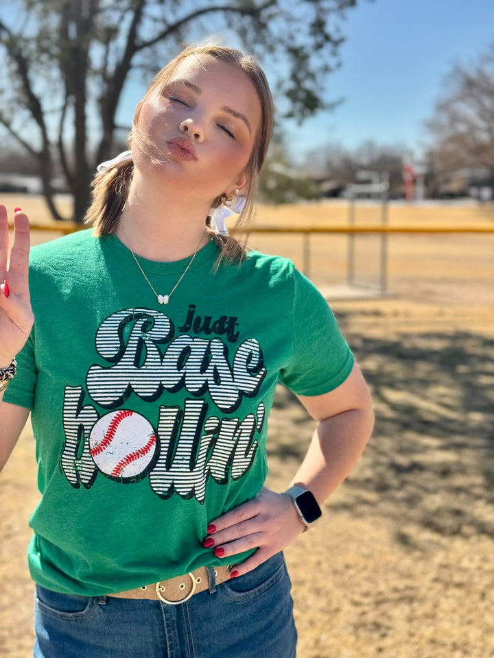 Just Baseballin' Graphic Tee by Texas True Threads