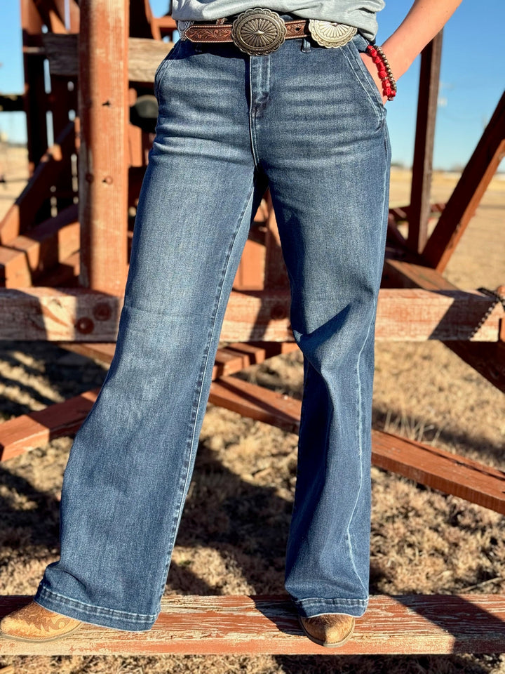 Darby Wide Leg Trouser Jean by Risen