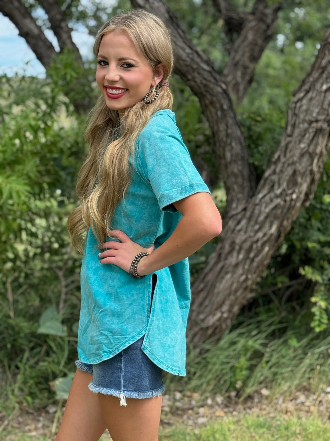 Zenana Mineral Washed Top