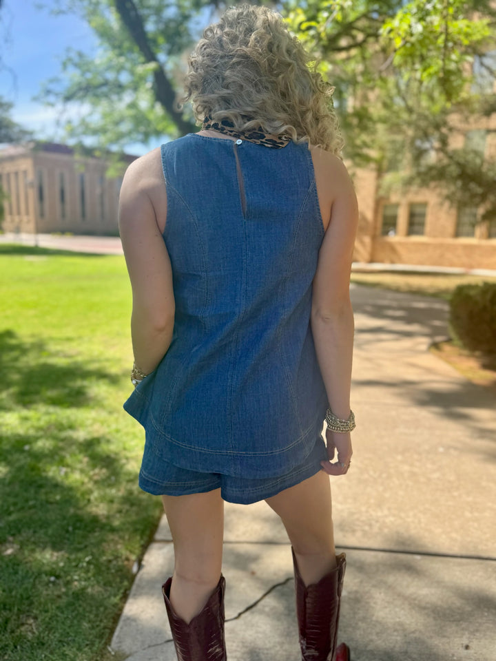 Dezi Denim Short Set